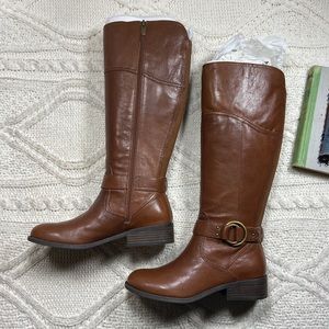 Marc Fisher Gatway Brown Leather Boots Size 7.5M